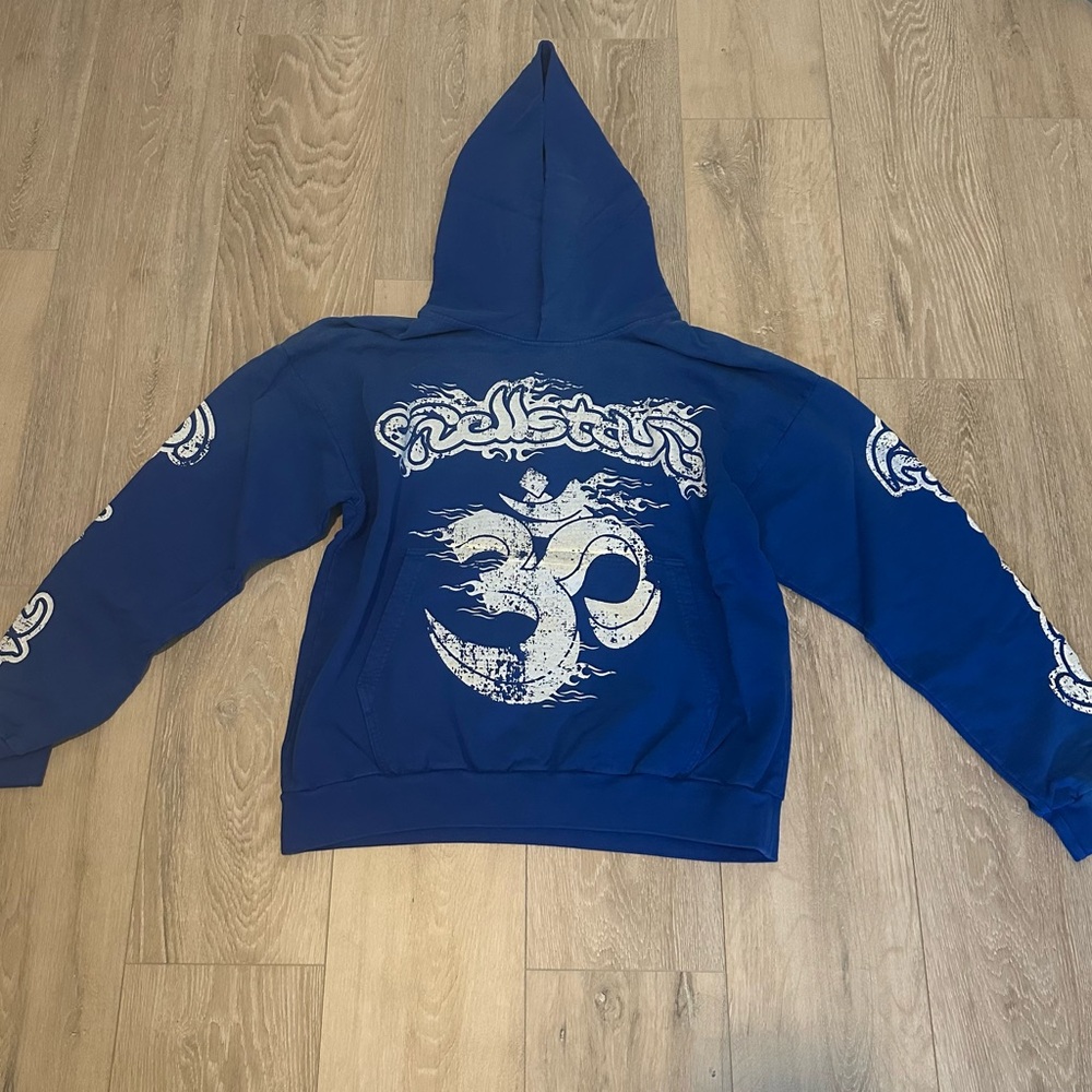 HELLSTAR Blue Graphic Hoodie